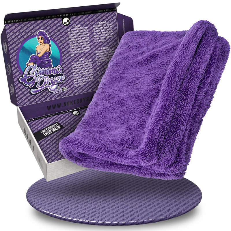 Nuke Guys Gamma Dryer - Mikrofaser Trockentuch - 1400 GSM, 40 x 60 cm - Lila - Verpackt-1