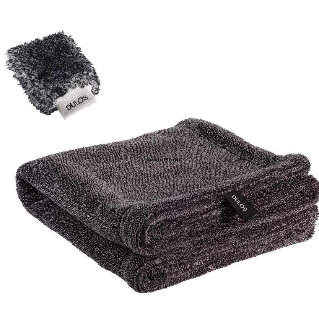 Trockentuch 1600GSM + Waschhandschuh