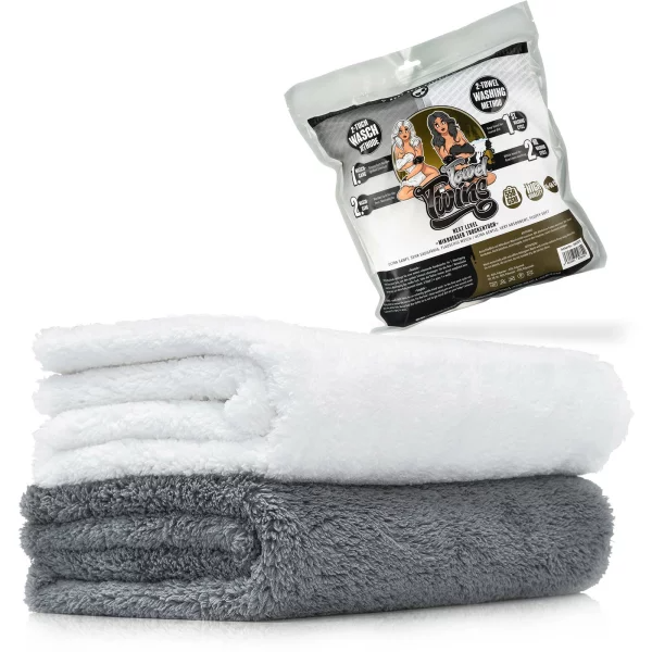 Nuke Guys Towel Twins - Waschtuch Set: 2-Tuch-Waschmethode - 40x60cm, 550GSM - verpackt - 2er Set-1