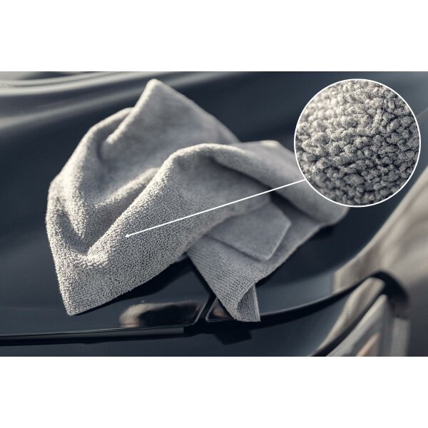 Nuke Guys - Asphaltliebe 5er Pack Allzweck Mikrofasertuch, grau, 40x40cm, 380 GSM-10