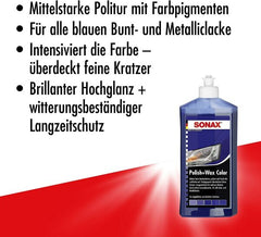SONAX Polish+Wax Color blau 500ml-2